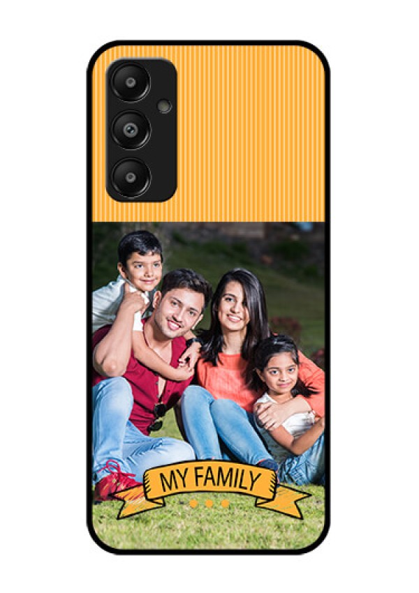Galaxy M14 4G Custom Glass Phone Case - My Family Design