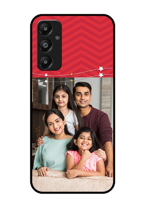 Galaxy M14 4G Custom Glass Phone Case - Happy Family Design