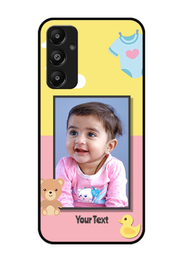 Galaxy M14 4G Custom Glass Phone Case - Kids 2 Color Design