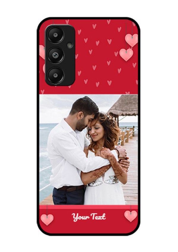 Galaxy M14 4G Custom Glass Phone Case - Valentines Day Design