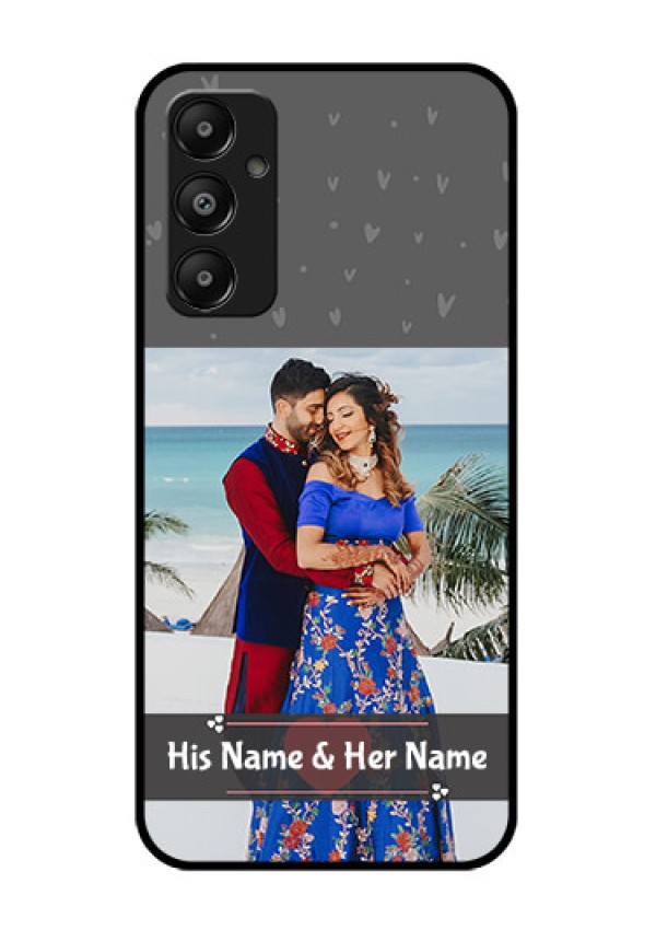 Galaxy M14 4G Custom Glass Phone Case - Buy Love Design With Photo Online