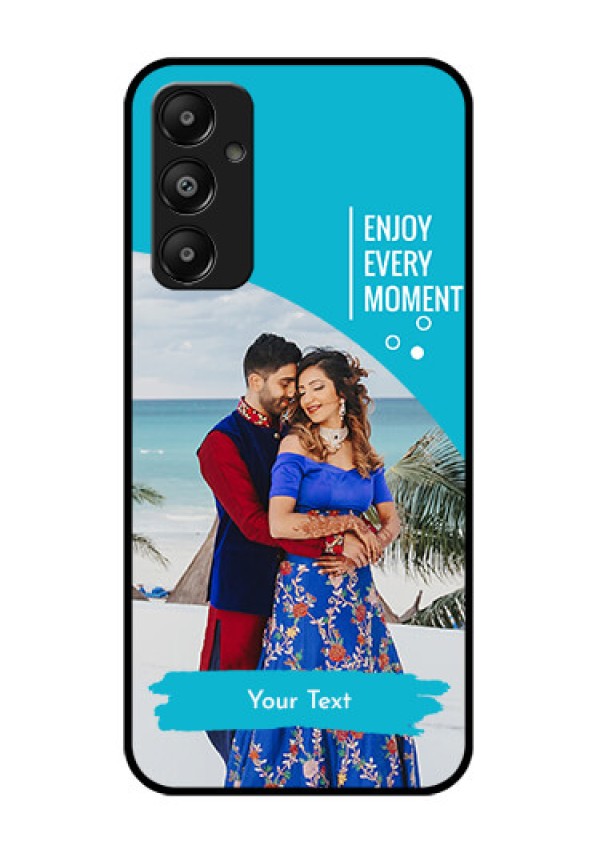 Galaxy M14 4G Custom Glass Phone Case - Happy Moment Design
