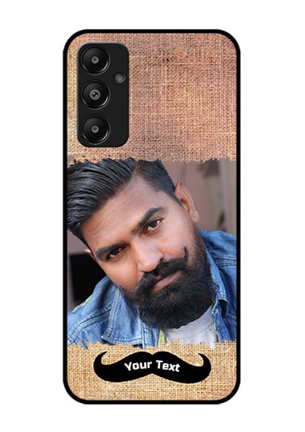 Galaxy M14 4G Custom Glass Phone Case - With Texture Design