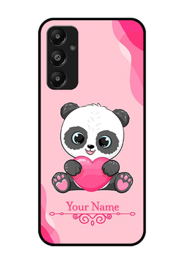 Galaxy M14 4G Custom Glass Phone Case - Cute Panda Design