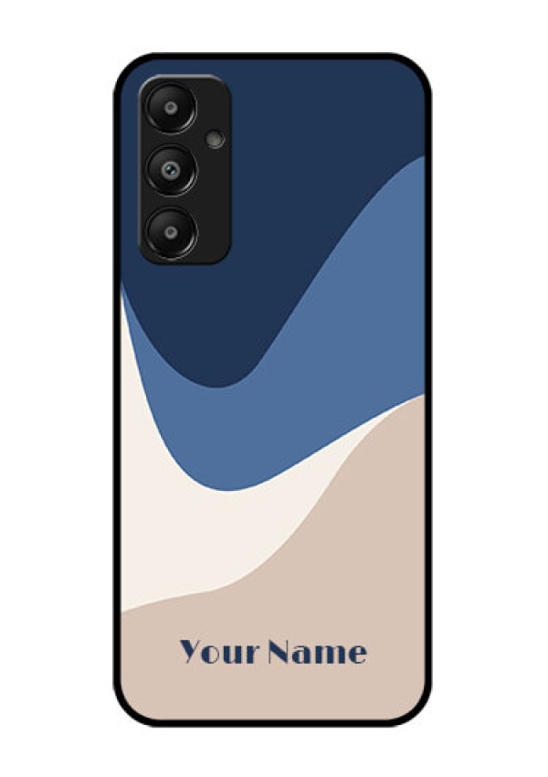 Galaxy M14 4G Custom Glass Phone Case - Abstract Drip Art Design