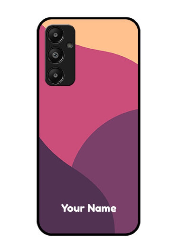 Galaxy M14 4G Custom Glass Phone Case - Mixed Multi - Colour Abstract Art Design