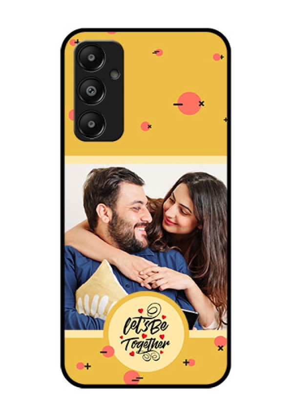 Galaxy M14 4G Custom Glass Phone Case - Lets Be Together Design