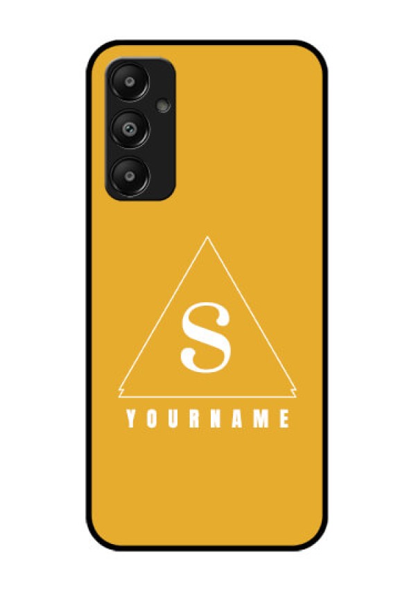 Galaxy M14 4G Custom Glass Phone Case - Simple Triangle Design