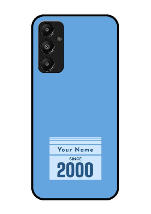Galaxy M14 4G Custom Glass Phone Case - Custom Year Of Birth Design