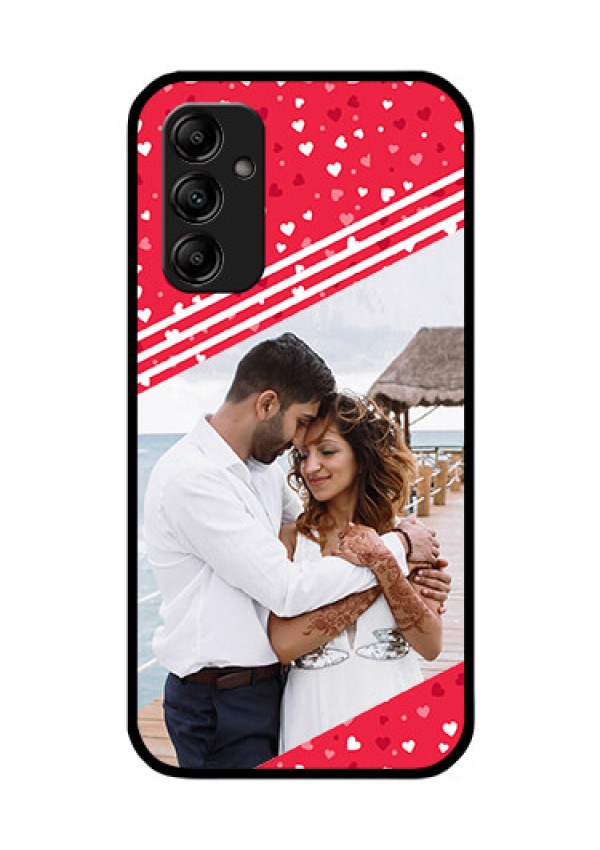 Galaxy M14 5G Custom Glass Mobile Case - Valentines Gift Design