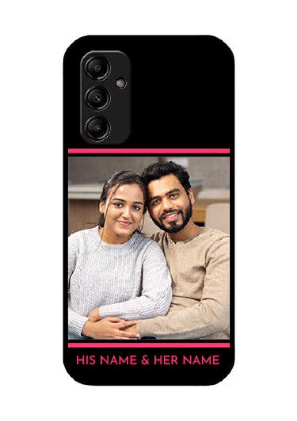 Galaxy M14 5G Custom Glass Mobile Case - with Add Text Design