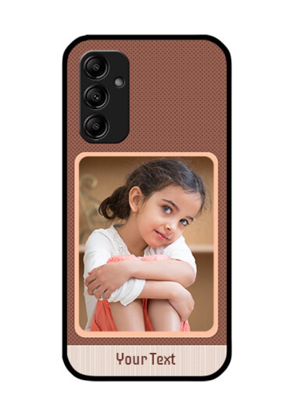 Galaxy M14 5G Custom Glass Phone Case - Simple Pic Upload Design