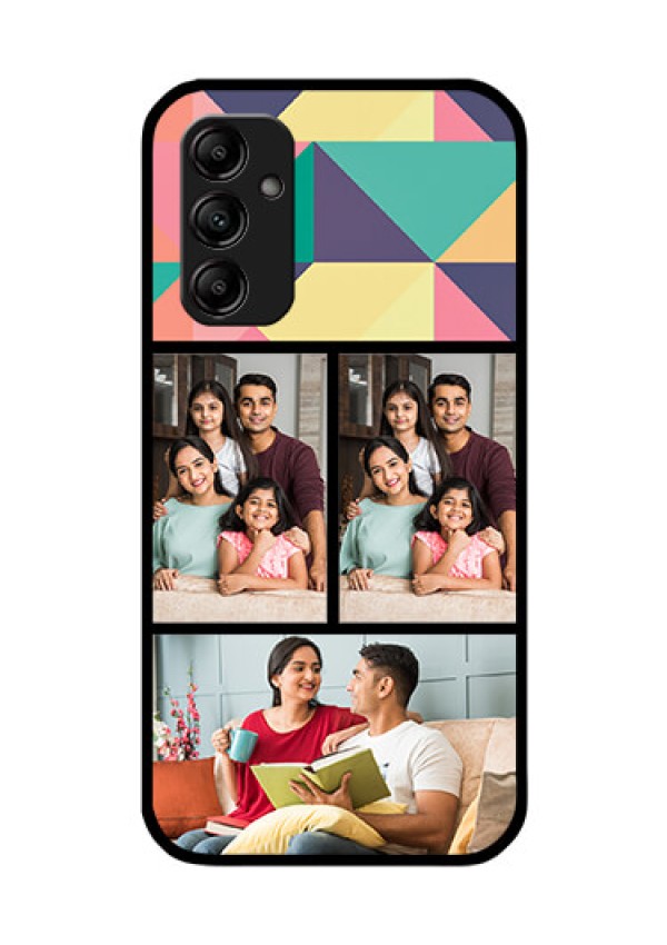 Galaxy M14 5G Custom Glass Phone Case - Bulk Pic Upload Design