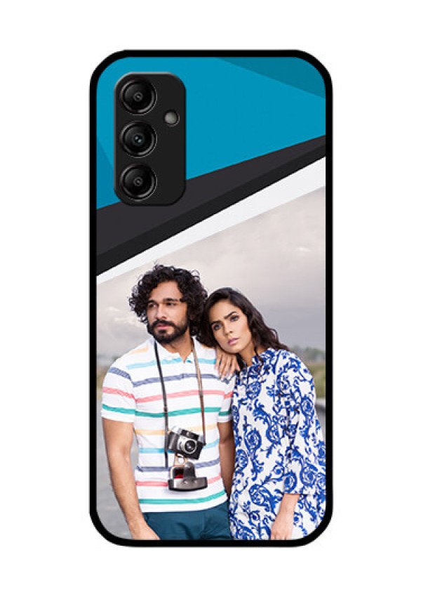 Galaxy M14 5G Photo Printing on Glass Case - Simple Pattern Photo Upload Design