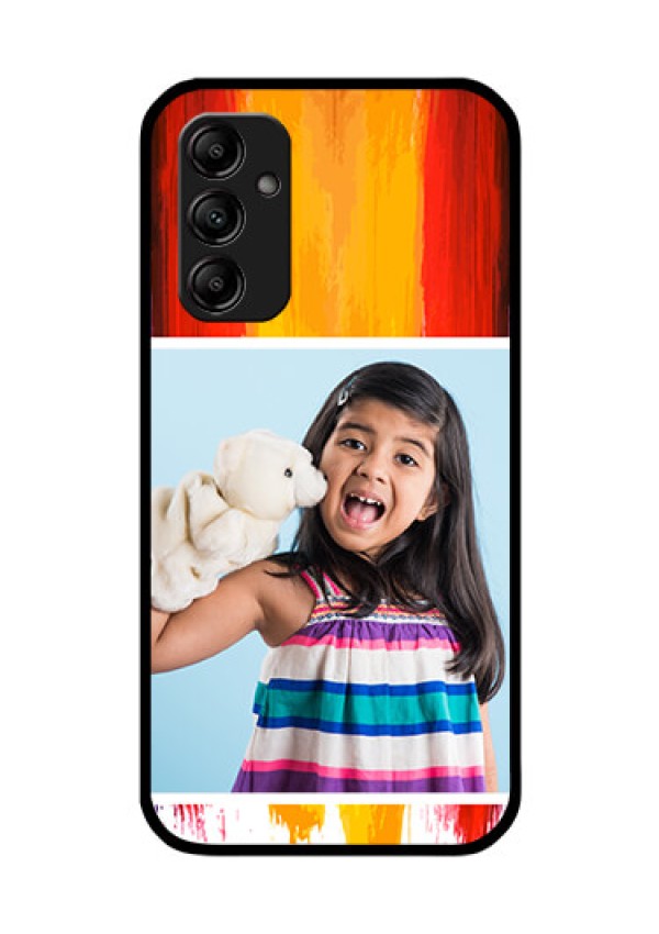 Galaxy M14 5G Personalized Glass Phone Case - Multi Color Design