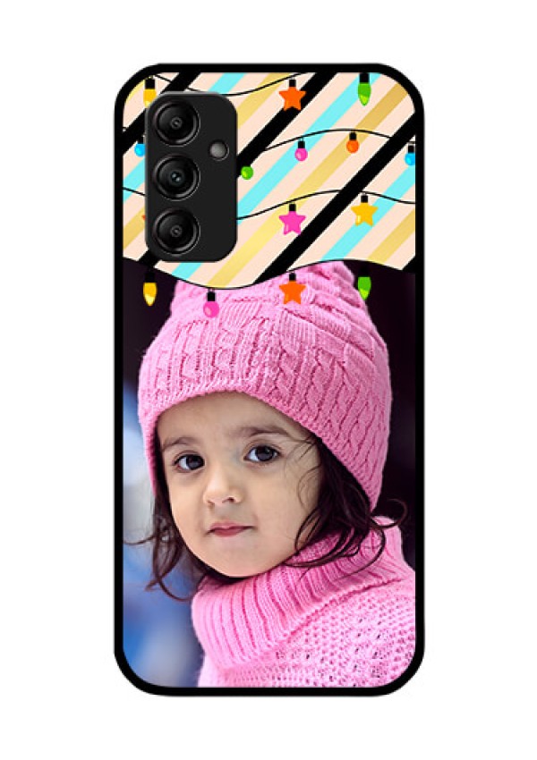 Galaxy M14 5G Custom Glass Mobile Case - Lights Hanging Design