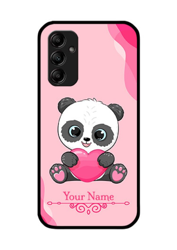 Galaxy M14 5G Custom Glass Mobile Case - Cute Panda Design