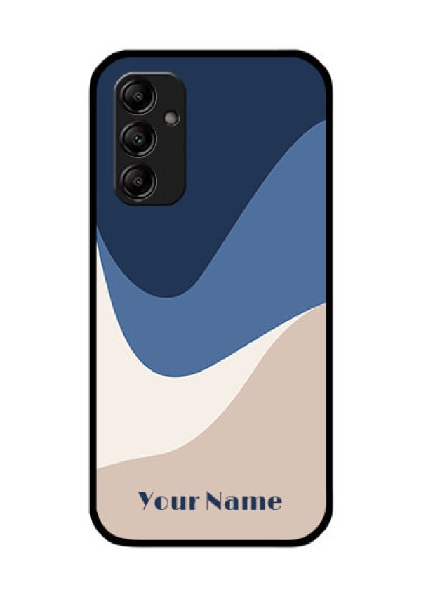 Galaxy M14 5G Custom Glass Phone Case - Abstract Drip Art Design