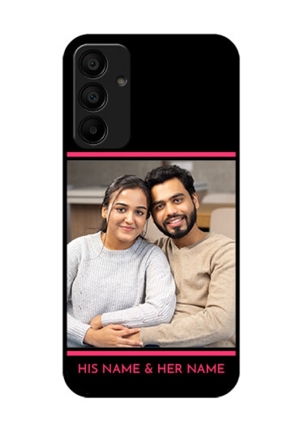 Galaxy M15 5G Custom Glass Phone Case - With Add Text Design