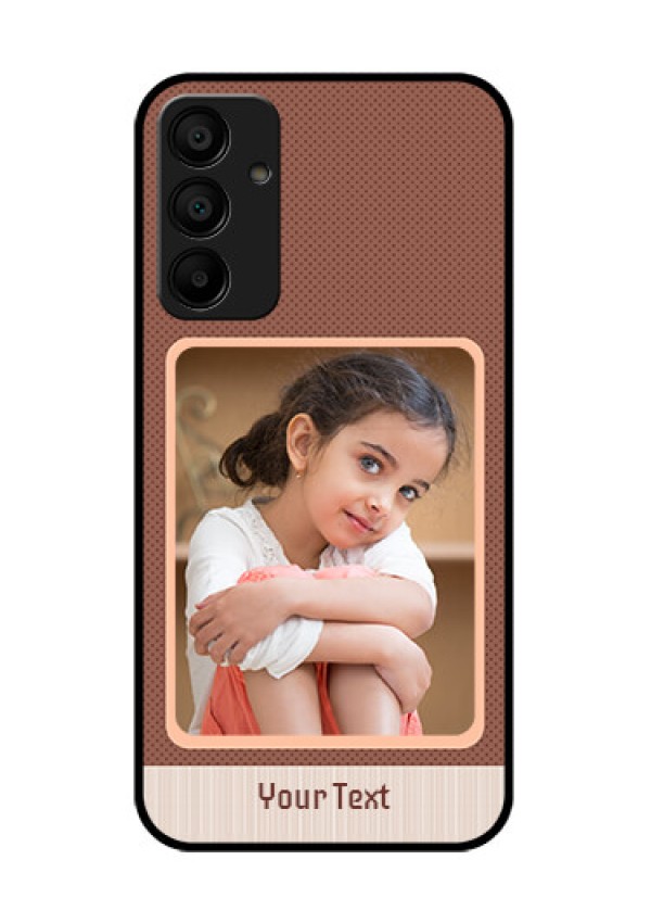 Galaxy M15 5G Custom Glass Phone Case - Simple Pic Upload Design