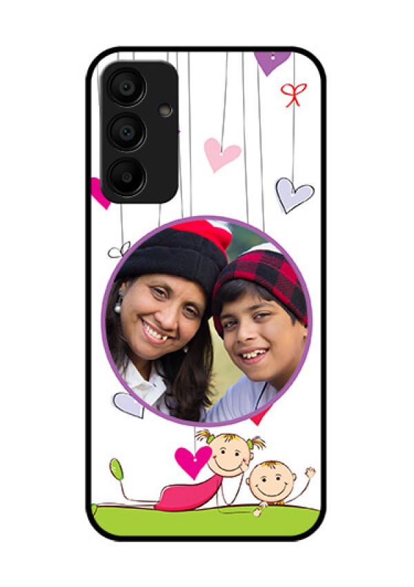 Galaxy M15 5G Custom Glass Phone Case - Cute Kids Phone Case Design