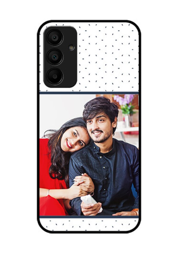 Galaxy M15 5G Custom Glass Phone Case - Premium Dot Design