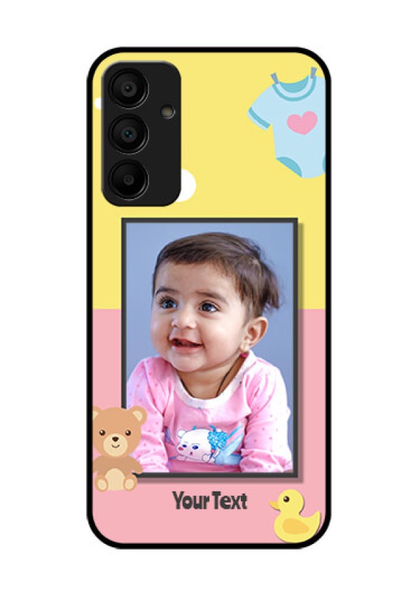 Galaxy M15 5G Custom Glass Phone Case - Kids 2 Color Design