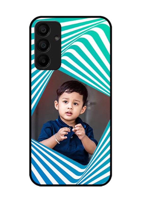 Galaxy M15 5G Custom Glass Phone Case - Abstract Spiral Design