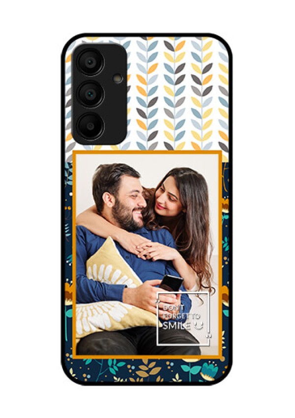 Galaxy M15 5G Custom Glass Phone Case - Pattern Design