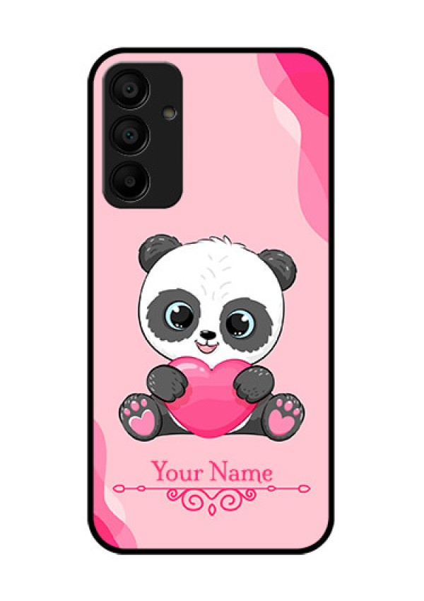 Galaxy M15 5G Custom Glass Phone Case - Cute Panda Design