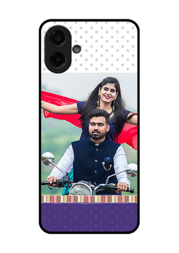 Samsung Galaxy M17e Custom Glass Phone Case - Cute Family Design