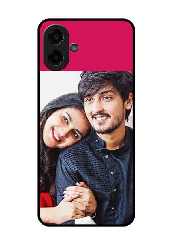 Samsung Galaxy M17e Custom Glass Phone Case - Anniversary Cover Design