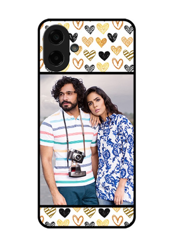 Samsung Galaxy M17e Custom Glass Phone Case - Love Symbol Design