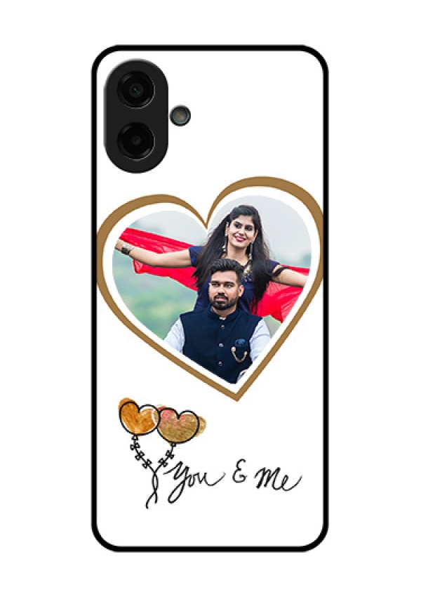 Samsung Galaxy M17e Custom Glass Phone Case - You & Me Design
