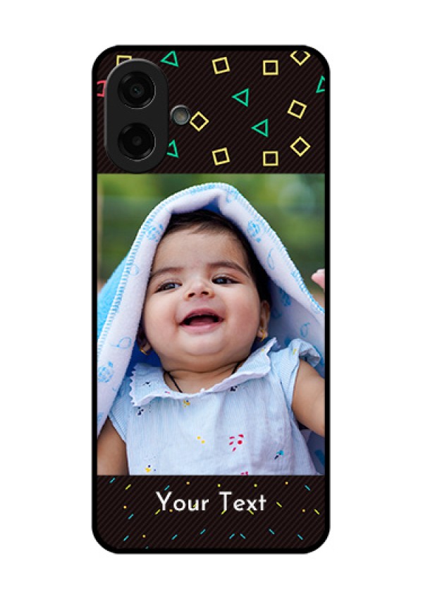 Samsung Galaxy M17e Custom Glass Phone Case - With Confetti Birthday Design