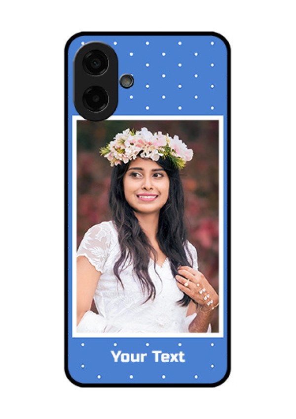 Samsung Galaxy M17e Custom Glass Phone Case - Polka Dots Design