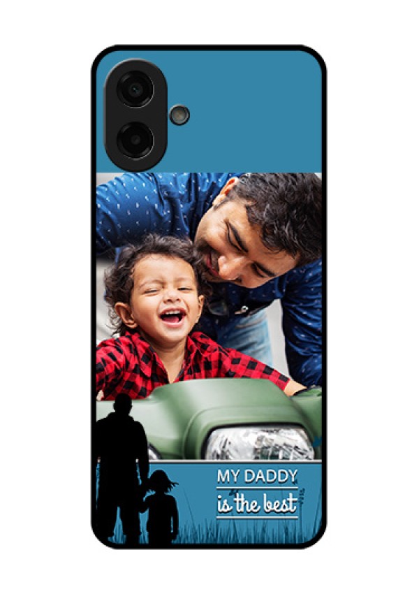 Samsung Galaxy M17e Custom Glass Phone Case - Best Dad Design