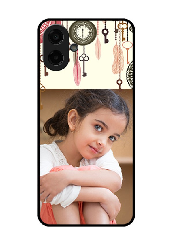 Samsung Galaxy M17e Custom Glass Phone Case - Boho Style Design