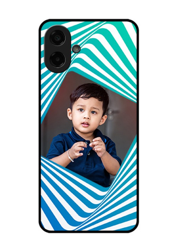 Samsung Galaxy M17e Custom Glass Phone Case - Abstract Spiral Design