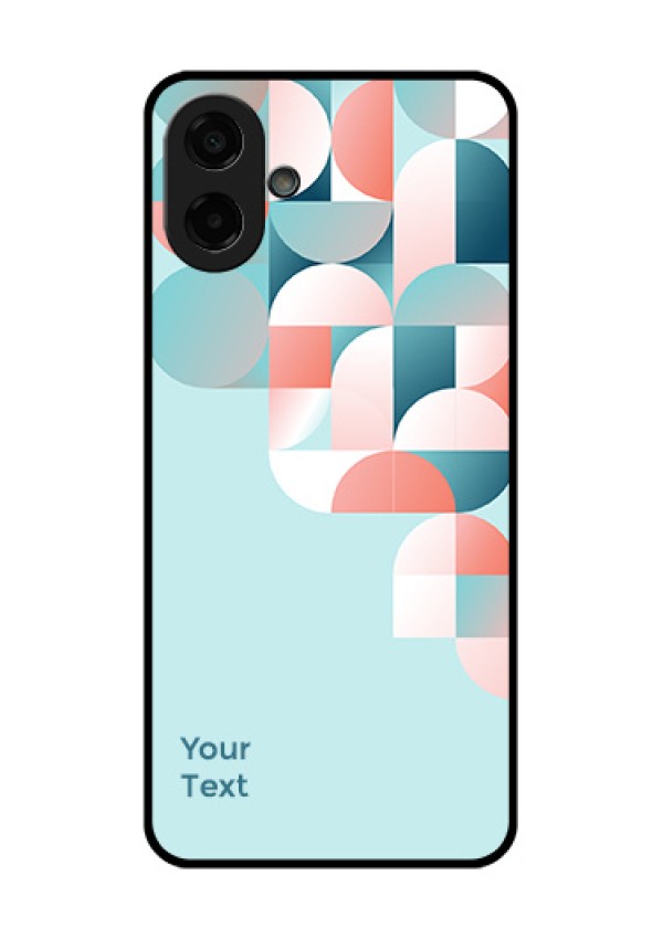 Samsung Galaxy M17e Custom Glass Phone Case - Stylish Semi - Circle Pattern Design