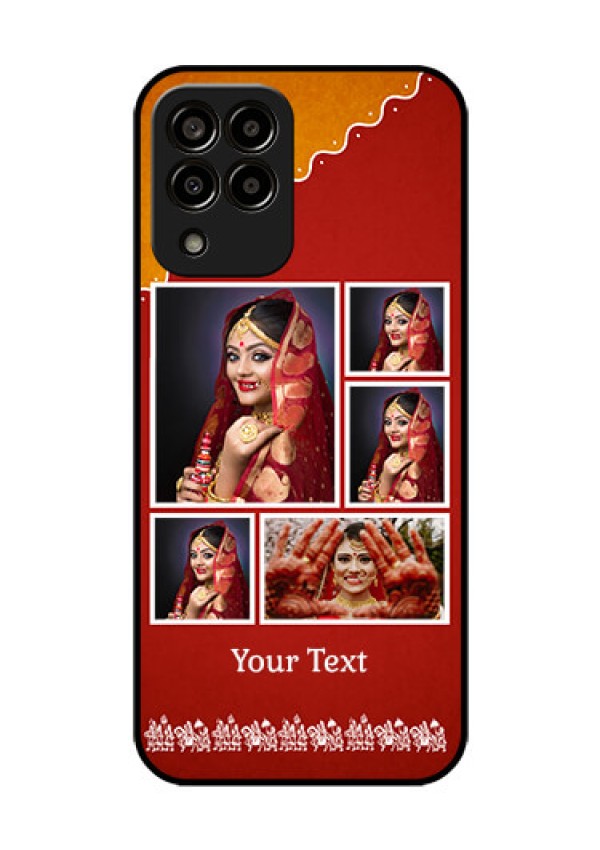 Galaxy m33-5g 5G Personalized Glass Phone Case - Wedding Pic Upload Design