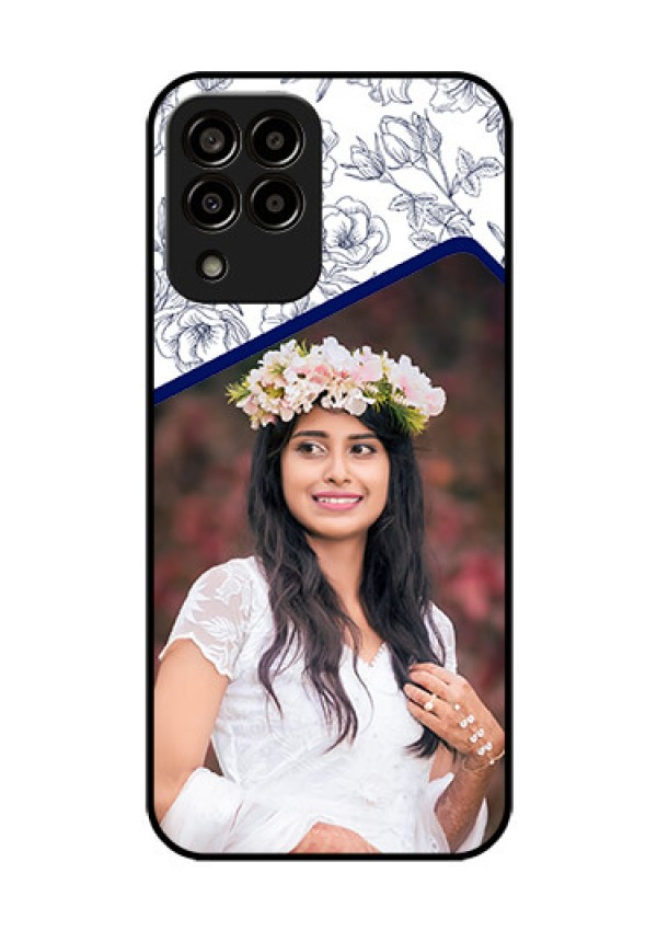 Galaxy m33-5g 5G Personalized Glass Phone Case - Premium Floral Design