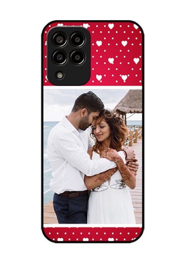 Galaxy m33-5g 5G Photo Printing on Glass Case - Hearts Mobile Case Design