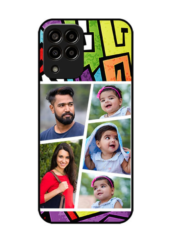 Galaxy m33-5g 5G Custom Glass Phone Case - Graffiti pattern Design