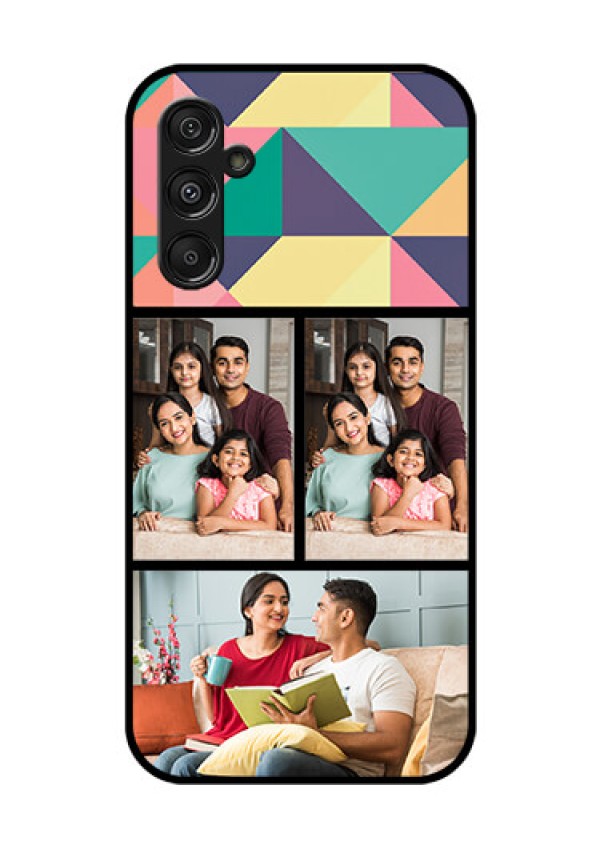 Samsung Galaxy M34 5G Custom Glass Phone Case - Bulk Pic Upload Design