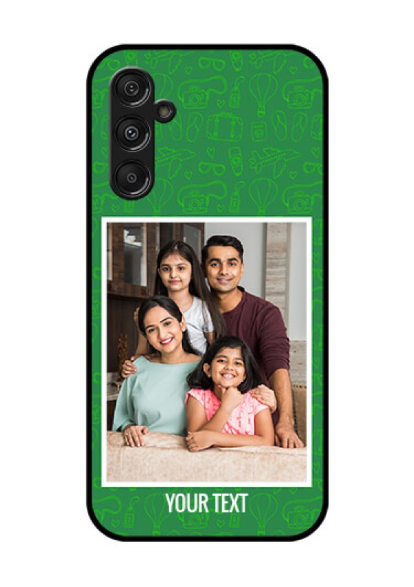 Samsung Galaxy M34 5G Personalized Glass Phone Case - Picture Upload Design