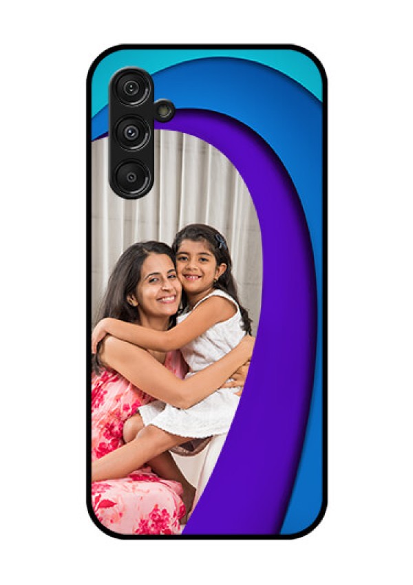 Samsung Galaxy M34 5G Photo Printing on Glass Case - Simple Pattern Design