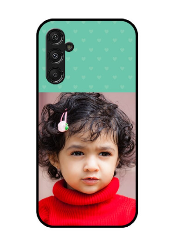 Samsung Galaxy M34 5G Custom Glass Phone Case - Lovers Picture Design