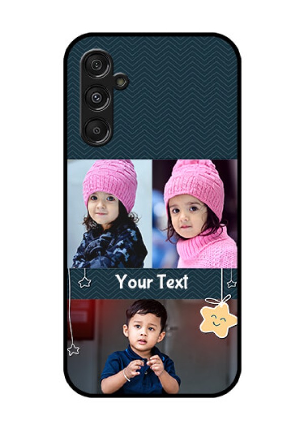 Samsung Galaxy M34 5G Custom Glass Mobile Case - Hanging Stars Design