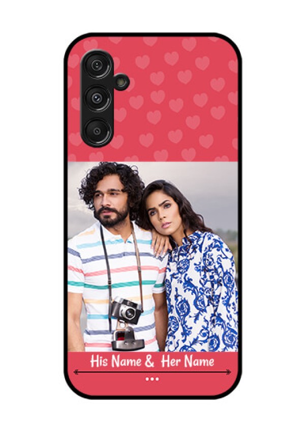 Samsung Galaxy M34 5G Photo Printing on Glass Case - Simple Love Design